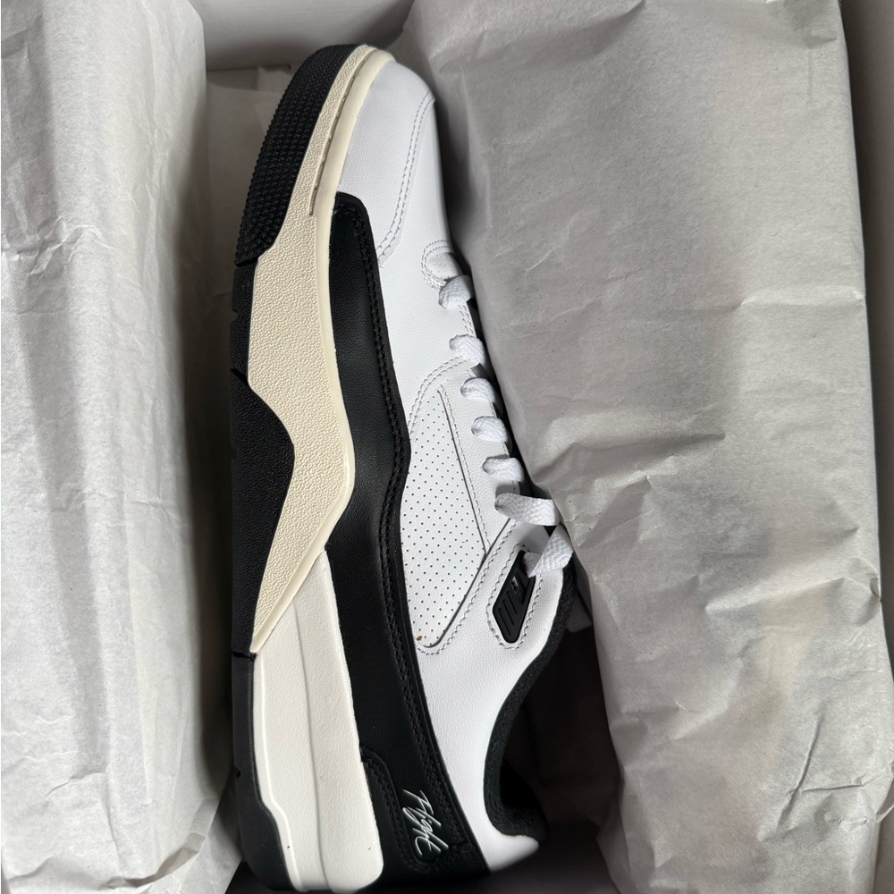 Jordan Flight Court Black and White Sneakers
